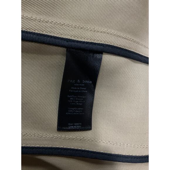 Rag & Bone 'Beverly' Tan Cropped Trench Coat Size S - Picture 5 of 5